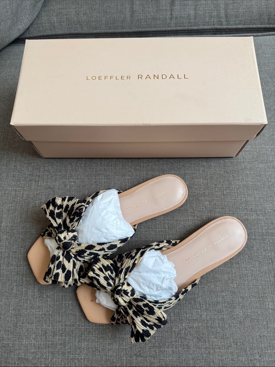 Loeffler Randall Shoes - Loeffler Randall Daphne Bow Slides Sandal Leopard 6.5 B Women’s Shoes With Box